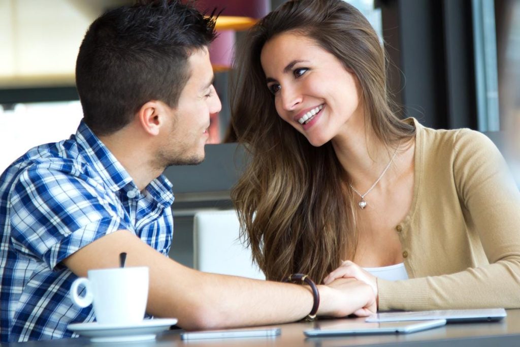 Should I Kiss Her on the First Date? Is she smiling with eye contact