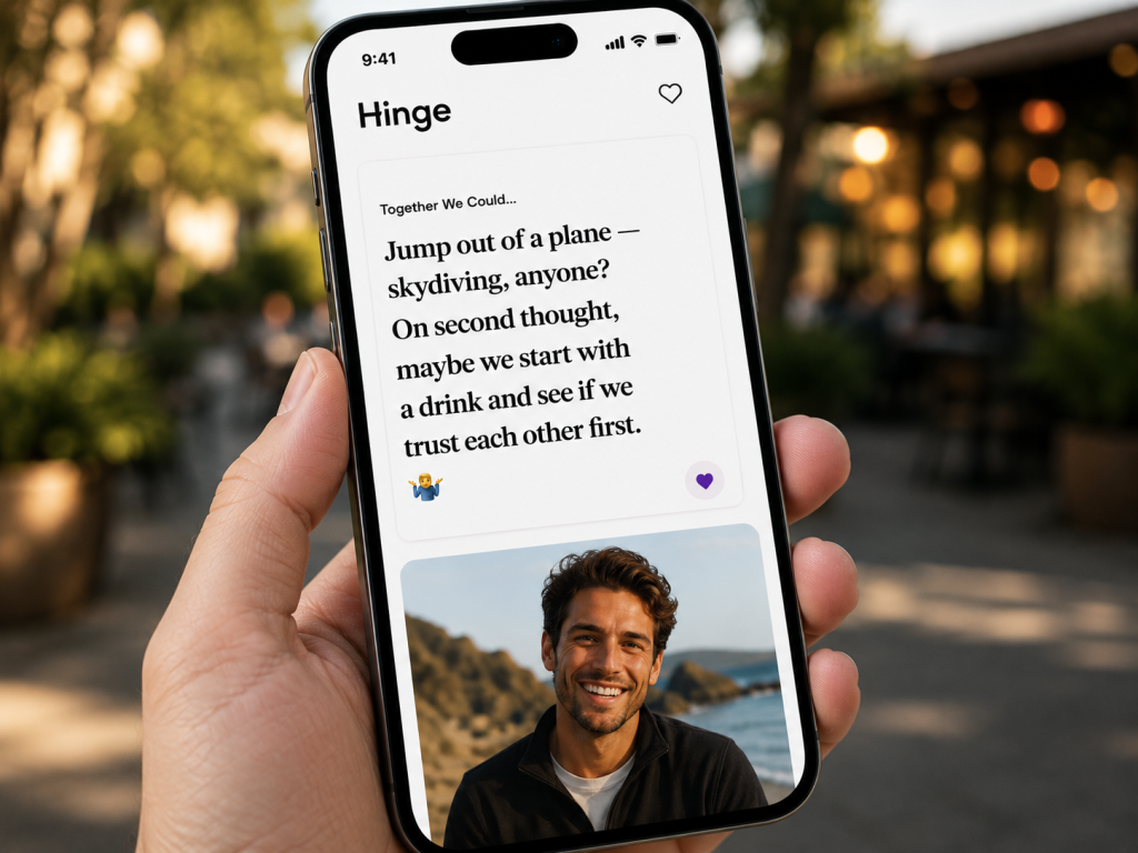 the best hinge prompts for men should be playful