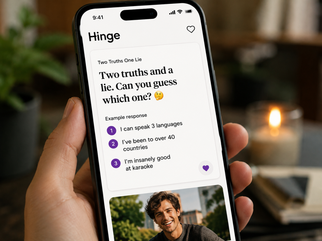two truths one lie hinge prompt is one of the best hinge prompts