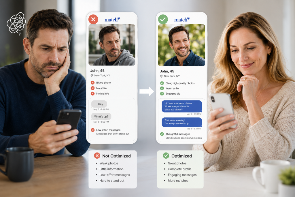 Why Match.com May Not Work If Your Profile and Messages Aren’t Optimized